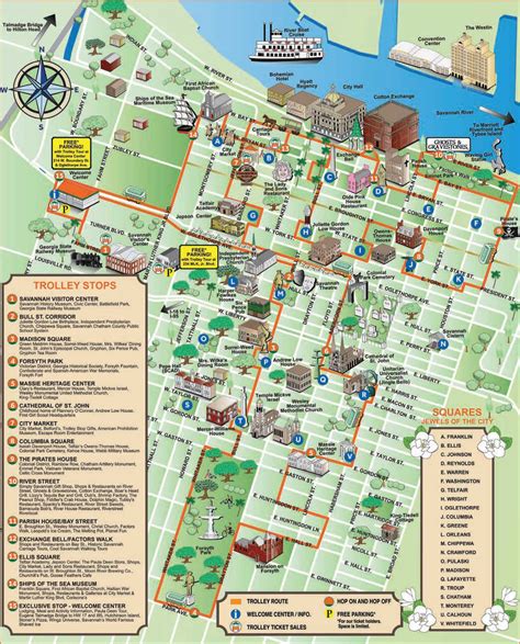 savannah ga restaurant map.